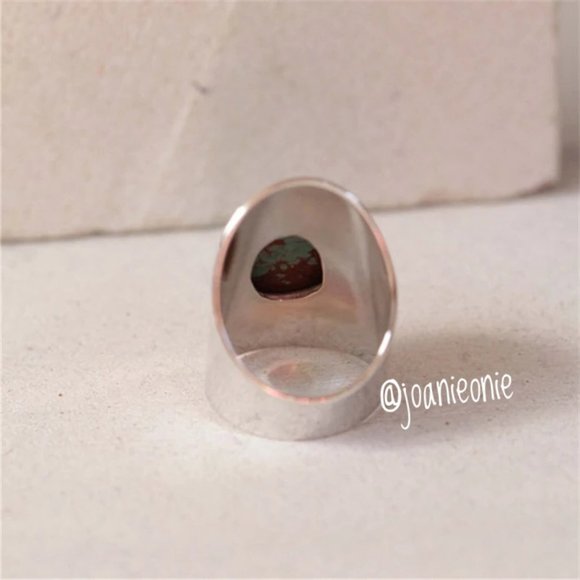 Ring Silver Size 8 Turquoise NWT - Picture 4 of 5